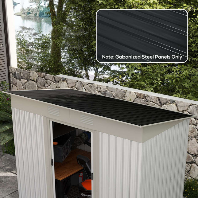 Trapézové pozinkované střešní panely, 129x45 cm, 7 m², odolné proti počasí