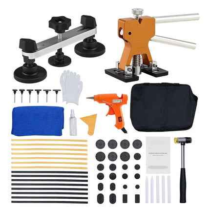 Paintless Dent Puller Kit, 60-Piece With Glue Gun