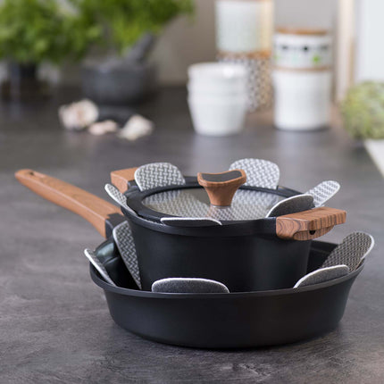 Sada chráničů pánví, 5 kusů, pro pánve 18–39 cm