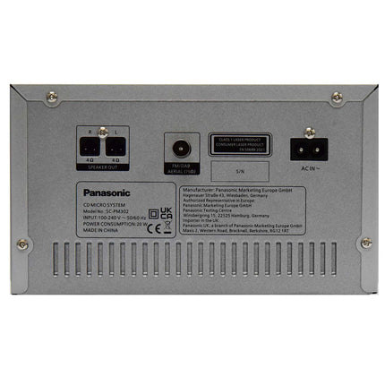 Panasonic Micro Hi-Fi System 60 W with CD and DAB+ Radio, Bluetooth, USB, Silver