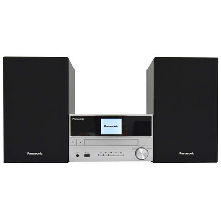 Panasonic Micro Hi-Fi System 60 W with CD and DAB+ Radio, Bluetooth, USB, Silver