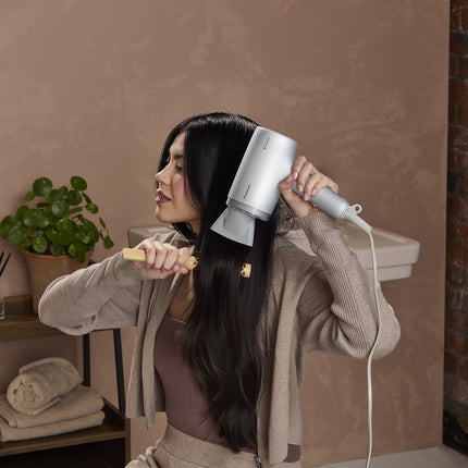 Panasonic Nanoe Hair Dryer 1600W with Quick-Dry Nozzle, Foldable, Grey