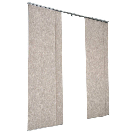 Panel Track Blinds, Blackout, Adjustable 116-218 cm, Brown