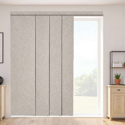 Panel Track Blinds, Blackout, Adjustable 116-218 cm, Brown