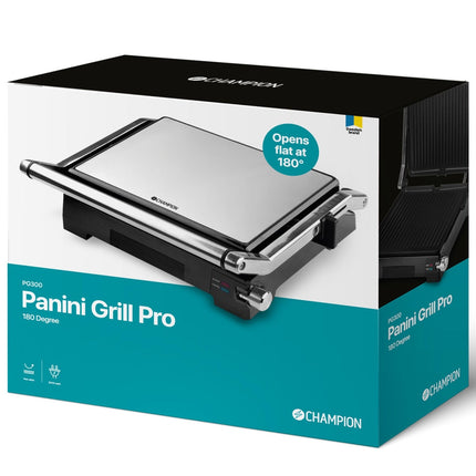 Panini gril Pro 2v1 se stolním grilem 2000W PG300 nerez