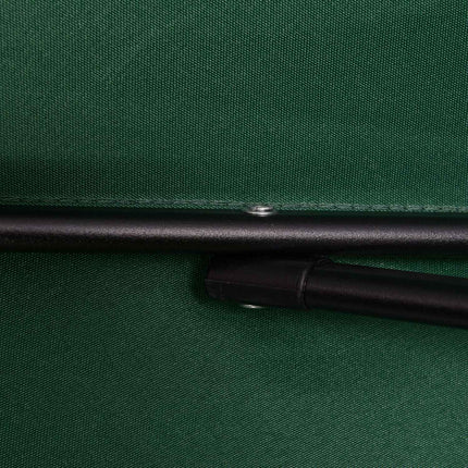 Šestihranný slunečník Ø196 cm, odolný proti větru, na pláž i zahradu, zelený