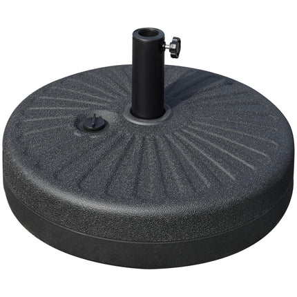 Stojan na slunečník 22 kg, cement, černý - pro Ø38/48 mm