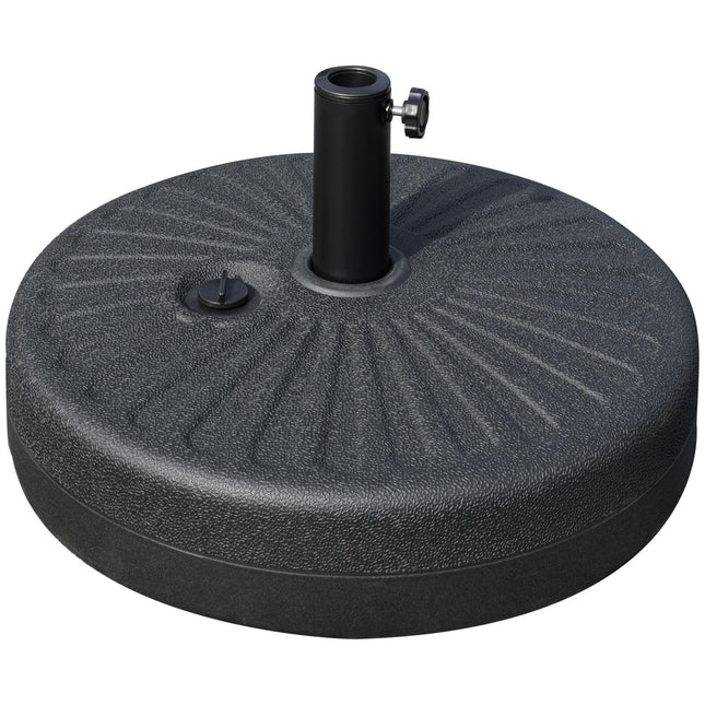 Stojan na slunečník 22 kg, cement, černý - pro Ø38/48 mm