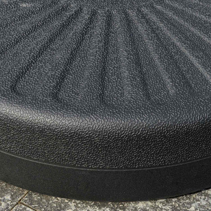 Stojan na slunečník 22 kg, cement, černý - pro Ø38/48 mm