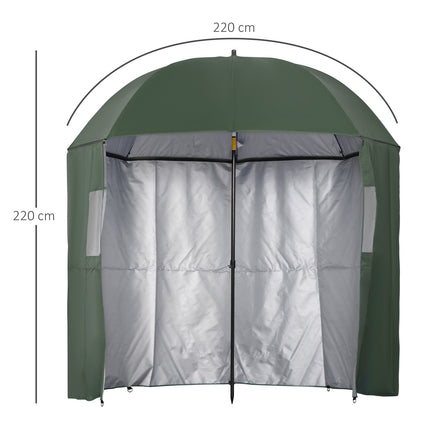 Rybářský deštník-stan, 2.2M, bočnice, UV ochrana