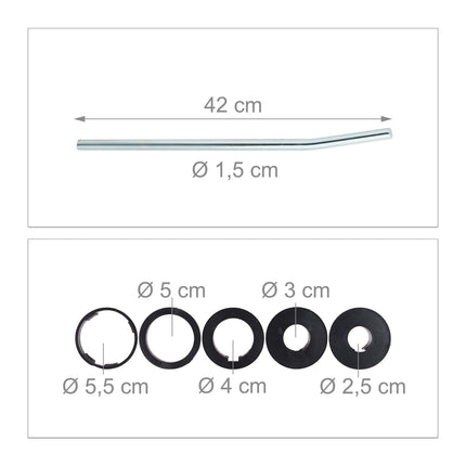 Parasol Ground Anchors, Set of 2, Adjustable Size