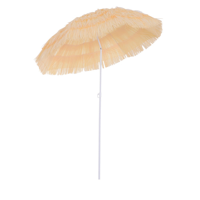 Havajský plážový slunečník - 160cm, béžová, různé barvy