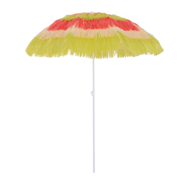 Havajský plážový slunečník - barevný, průměr 160 cm