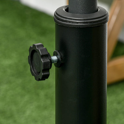 Pryskyřicový stojan na slunečník 18 kg, kulatý, bronzový, tyč Ø38/48 mm