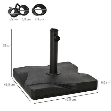 Stojan na slunečník 20 kg, cement, pro tyče 30-38 mm