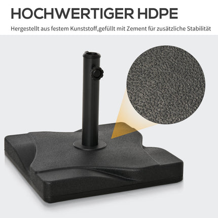 Stojan na slunečník 20 kg, cement, pro tyče 30-38 mm