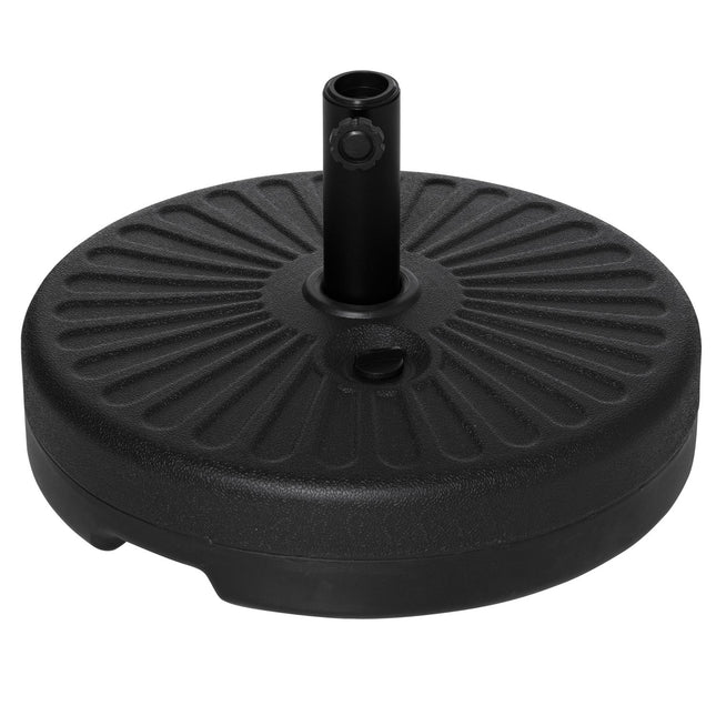 Černý betonový stojan na slunečník, 21-26kg, Ø38-51mm