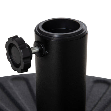 Černý betonový stojan na slunečník, 21-26kg, Ø38-51mm