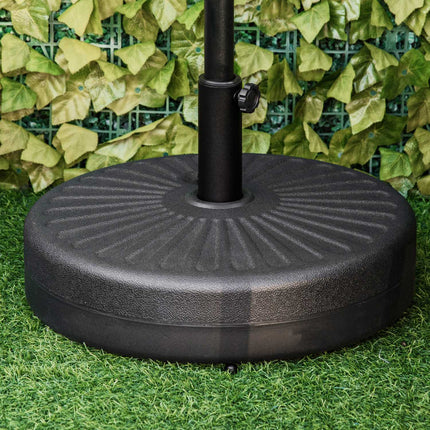 Černý betonový stojan na slunečník, 21-26kg, Ø38-51mm