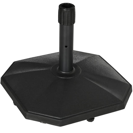 Stabilní stojan na slunečník 22Kg pro tyče 32-38mm, černý