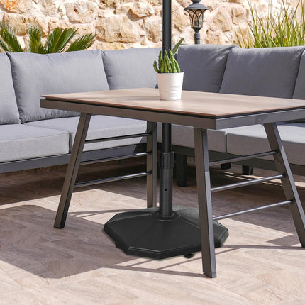 Stabilní stojan na slunečník 22Kg pro tyče 32-38mm, černý