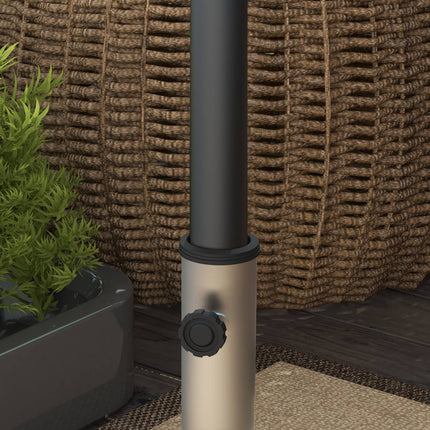 Stojan na slunečník ze žuly s kolečky, 38.5 kg, pro Ø 32-48 mm