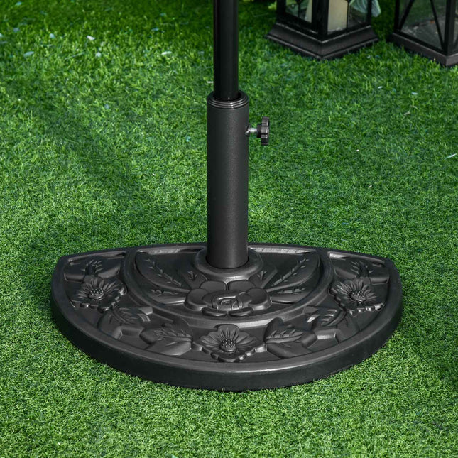 Stojan na zahradní slunečník 9Kg, květinový design, Ø35/38/48Mm