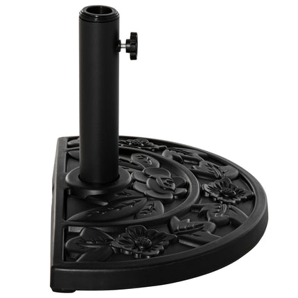 Stojan na zahradní slunečník 9Kg, květinový design, Ø35/38/48Mm