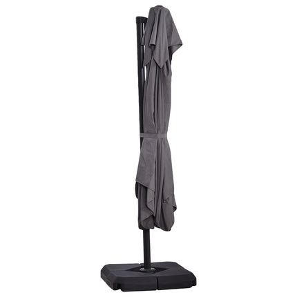 Boční slunečník, UV50+ se stojanem a obalem, 270x270 cm
