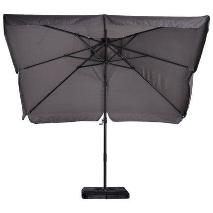 Boční slunečník, UV50+ se stojanem a obalem, 270x270 cm