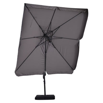 Boční slunečník, UV50+ se stojanem a obalem, 270x270 cm