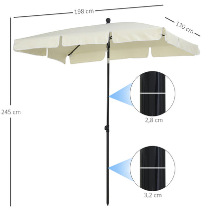 Skládací slunečník s UV ochranou na balkon a pláž
