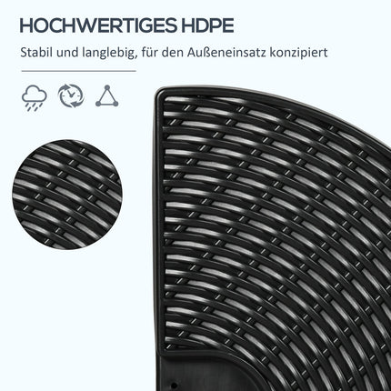 Stojan na výkyvný slunečník odolný proti povětrnosti, HDPE, až 68 Kg