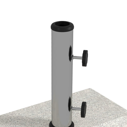 Podstavec pod slunečník půlkruhový, žula, 25 kg, pro tyče 32-48 mm
