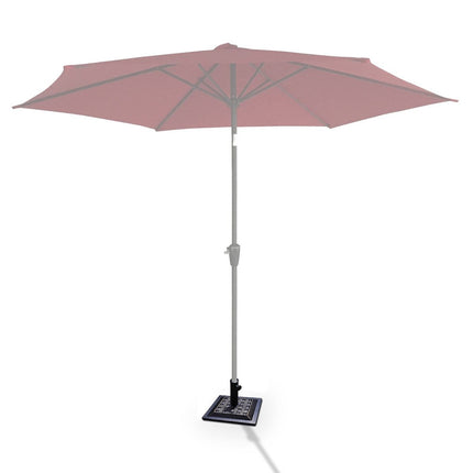 Stojan na slunečník, balkonový podstavec na slunečník, hranatý