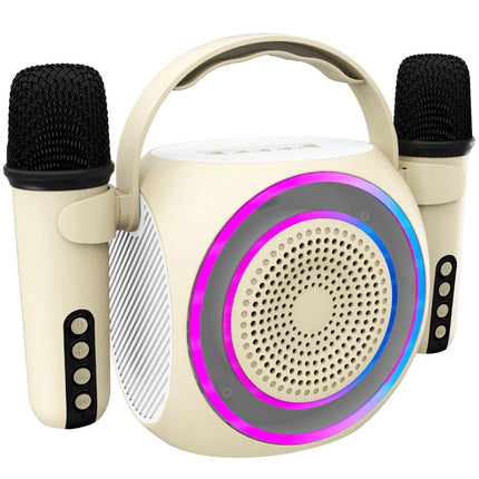 Partymic2 bezdrátový reproduktor RGB + 2 bezdrátové mikrofony