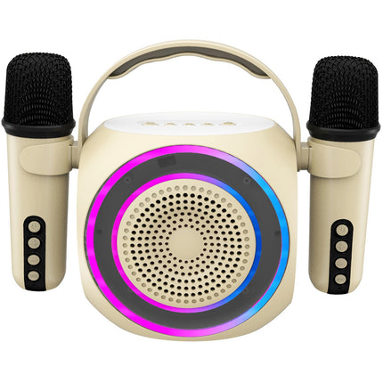 Partymic2 bezdrátový reproduktor RGB + 2 bezdrátové mikrofony