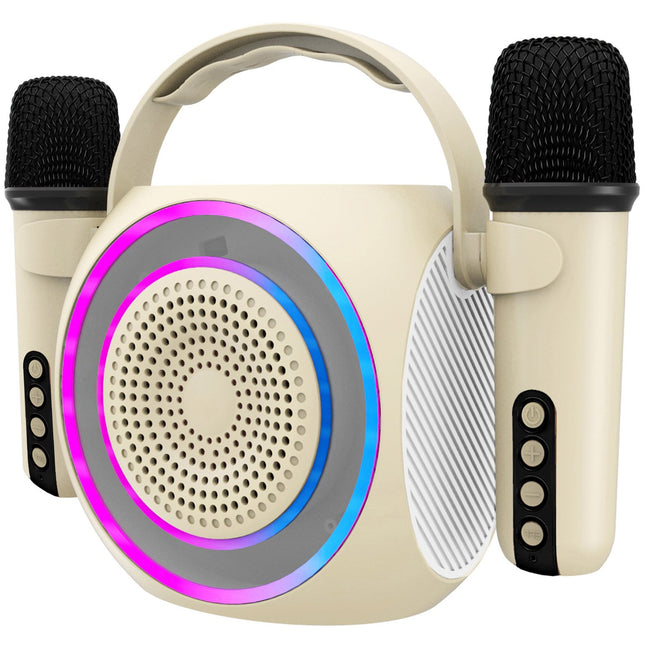 Partymic2 bezdrátový reproduktor RGB + 2 bezdrátové mikrofony