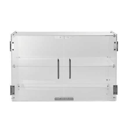 Pastry Display Case, 2-Tier Acrylic, Rear Door, 56cm
