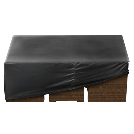 Patio Furniture Cover 420D Waterproof, 239x239x71 cm, Black