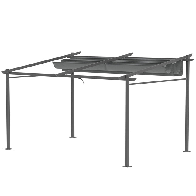 Hliníková pergola 4x3m, nastavitelná střecha, UV ochrana