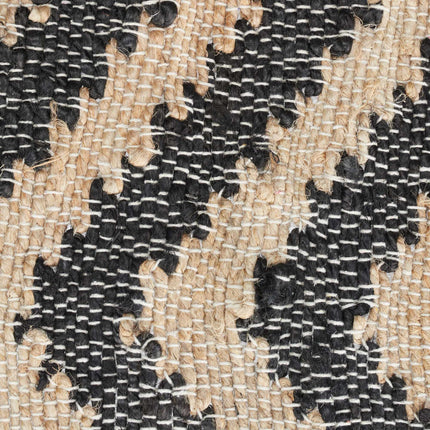 Gemusterter Juteteppich 50 x 80 cm