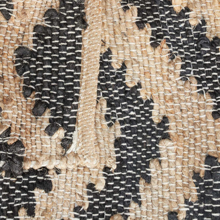Gemusterter Juteteppich 50 x 80 cm