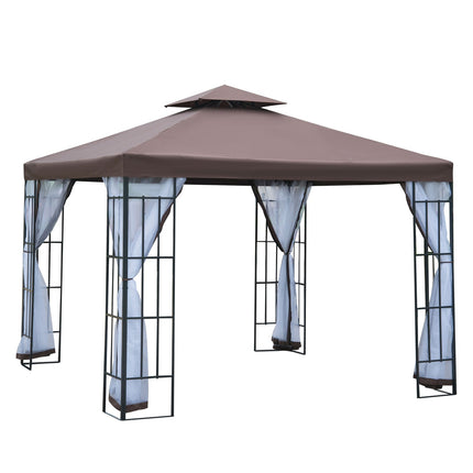 Zahradní pavilon - moskytiéra a dvojitá střecha - 3x3m