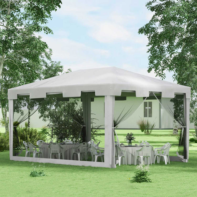 Zahradní pavilon stan 4x3m se síťovými stěnami