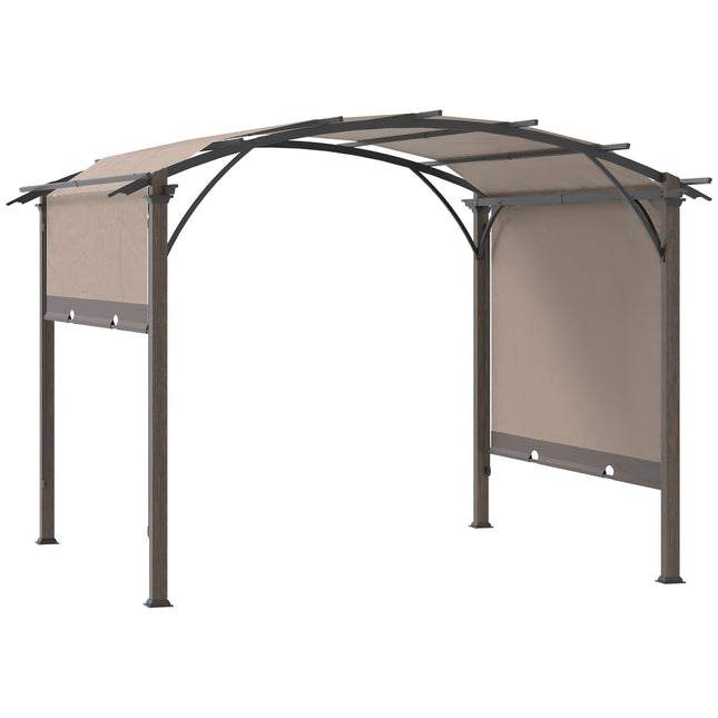 Pergola s nastavitelnou střechou, 3.45x3.45M, UV50 voděodolná