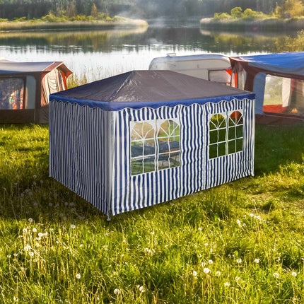 Pruhované boční stěny pavilonu — sada 2 ks