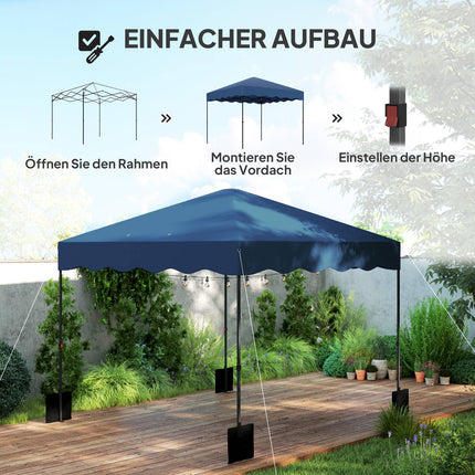 Pop-up zahradní pavilon, 3x3m, voděodolný, UV 50+