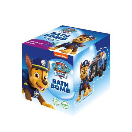 Šumivá koupelová bomba Paw Patrol 165 G Chase, ostružina