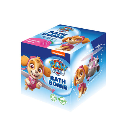 Šumivá koupelová bomba Paw Patrol 165G Skye, malina